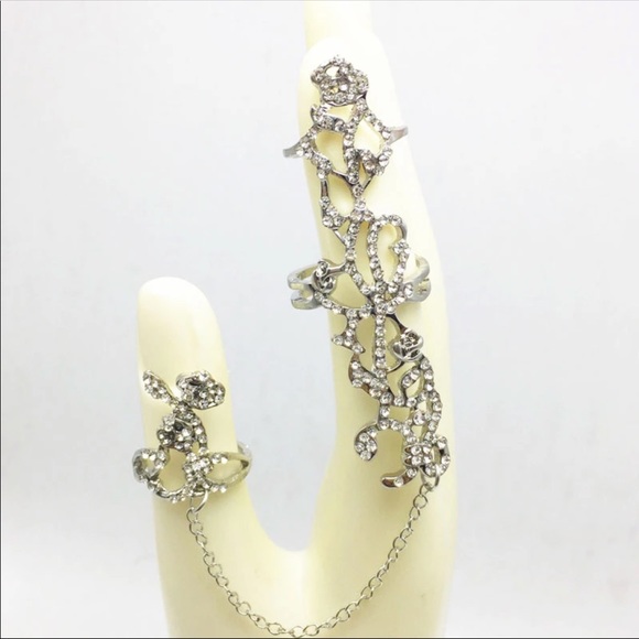 Gorgeous Silver Multiple Finger Ring - Picture 5 of 5